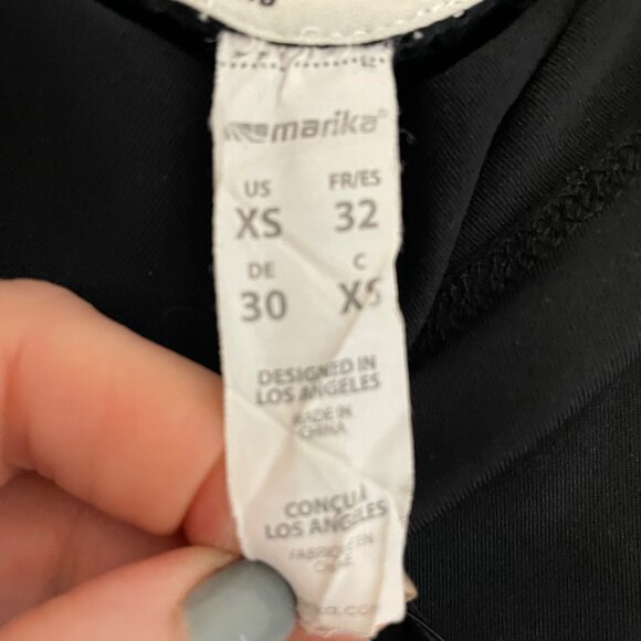 Marika Women's Sleeveless Hooded Black Mesh Back Workout Top - XS Exrta Small - Picture 3 of 9